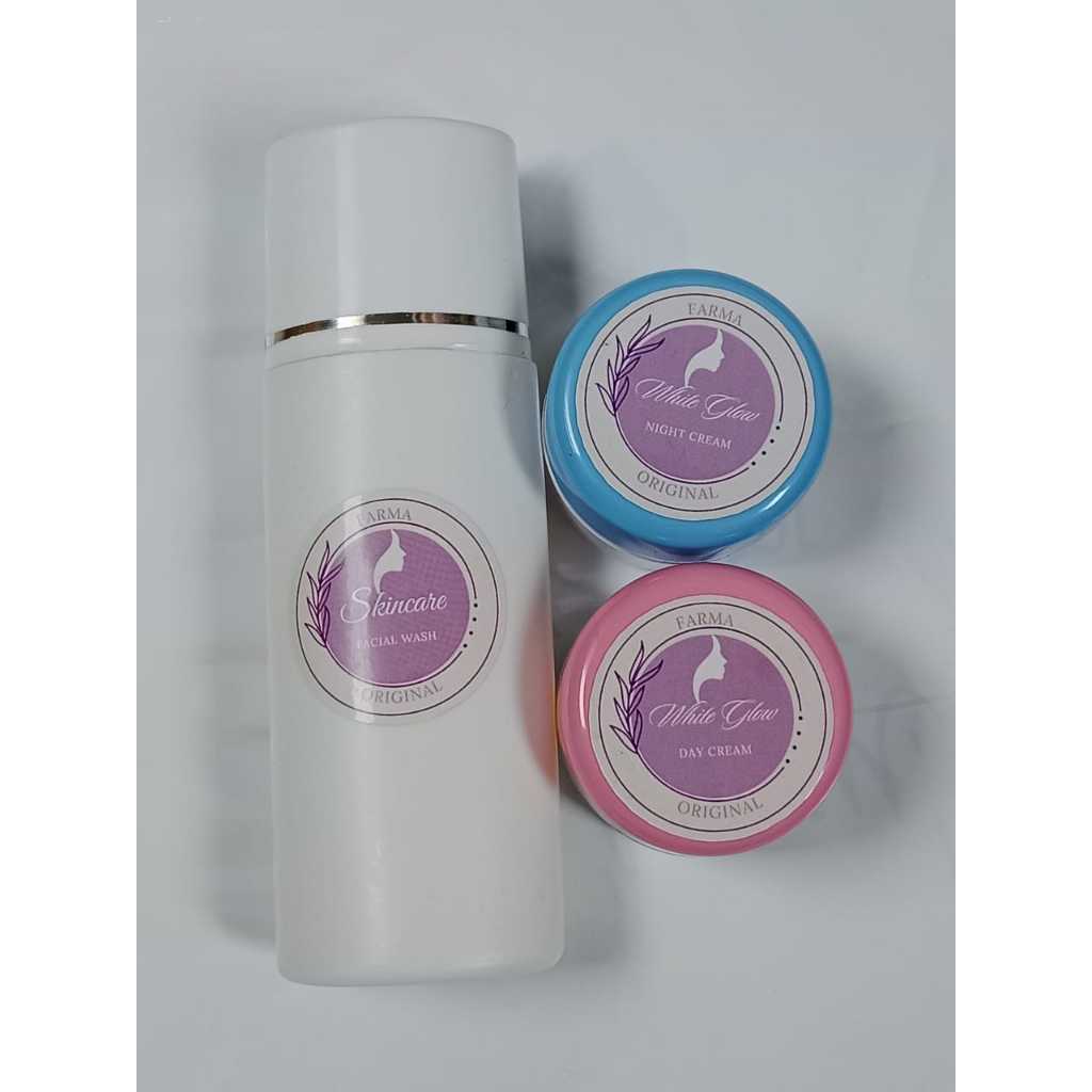 [COD] Farma PREMIUM Original Paket whitening glow / cream pemutih wajah / skincare