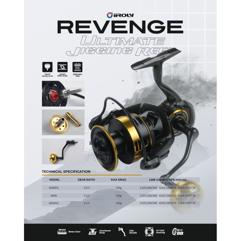 REEL IROLY REVENGE 6000XG
