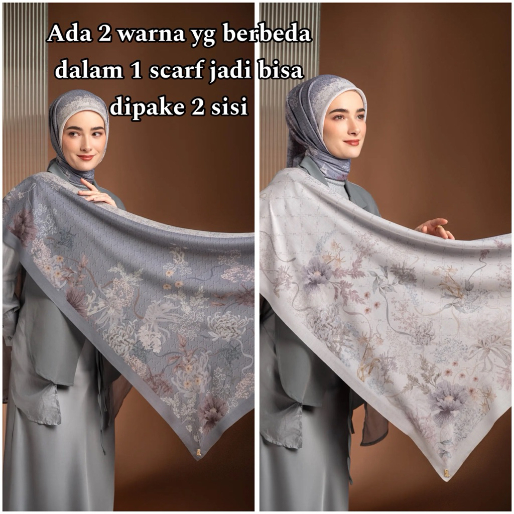 BISA COD Amour Scarf by Heylocal [Hijab Motif Segi Empat]