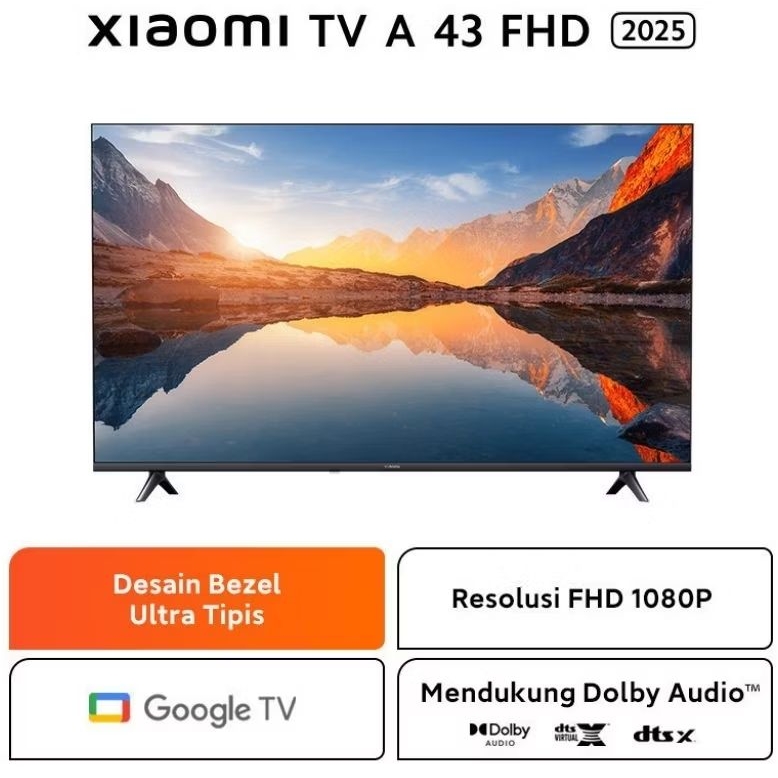 Tv 43 inch xiamo Google tv + antena, Bracket, Pasang