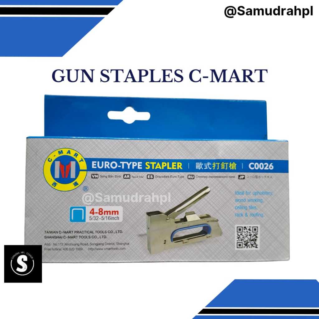 GUN STAPLES C-MART MODEL STAPLES RAPIDE R-23 ALAT PAKU TEMBAK MANUAL