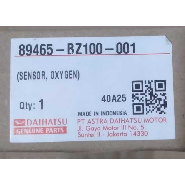 SENSOR OKSIGEN DAIHATSU XENIA 1.0 89465-BZ100-001