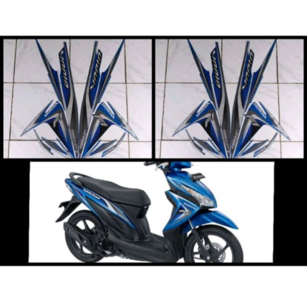 Striping Vario 110 led 2014 biru