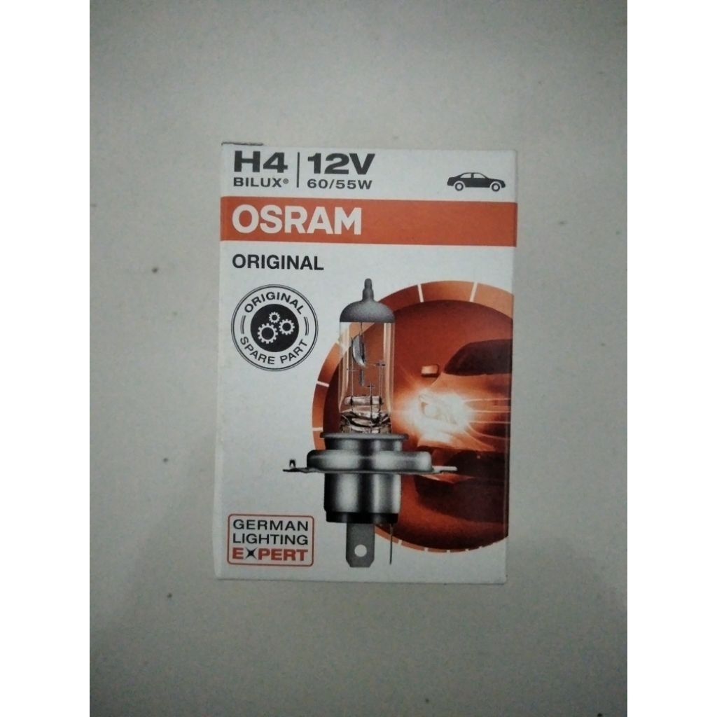 Osram Bohlam H4 12V 60/55W Original German Lighting Expert Lampu Mobil Motor Avanza Xenia Rush Terio