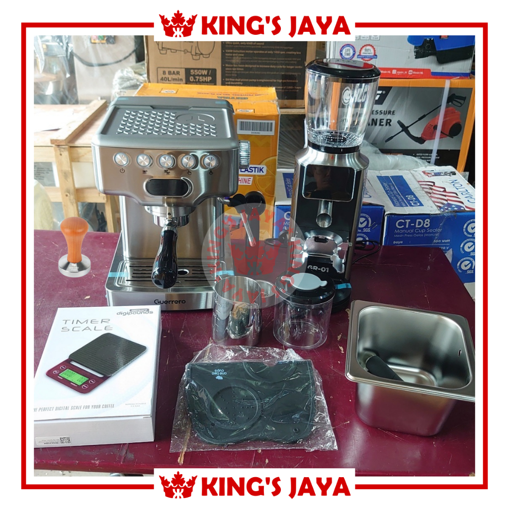Paket Mesin Kopi Espresso GUERRERO TBK-01 PRO LITE / TBK01 PRO LITE Coffee Shop Resto