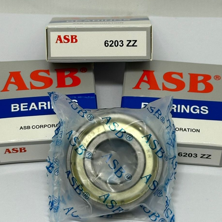 ( DAPAT 10 PC ) BEARING 6203-ZZ ASB LAKER RODA GIR REVO KLAHAR 6203ZZ TUTUP BESI