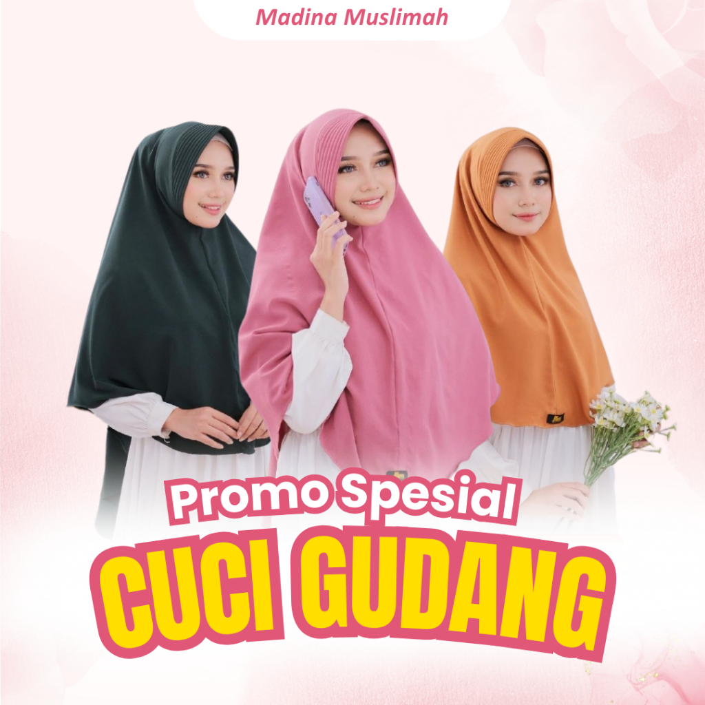 Obral Cuci Gudang Khimar By Ahza Hijab Original