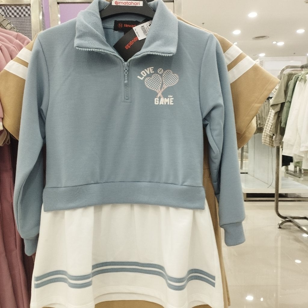 Nevada - Midi dress anak perempuan zipper