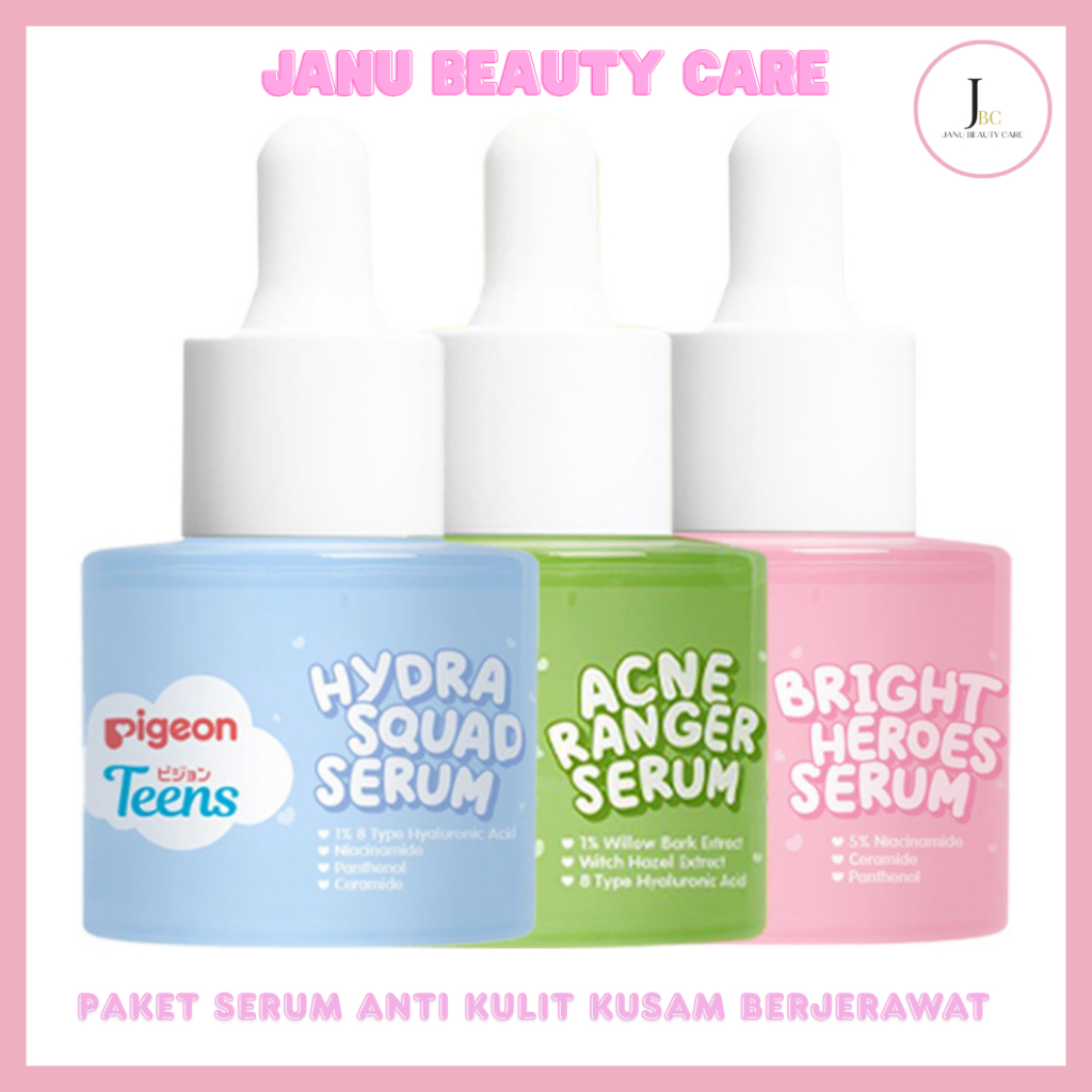 Pigeon Teens Paket Serum Anti Kulit Kusam Berjerawat 30m