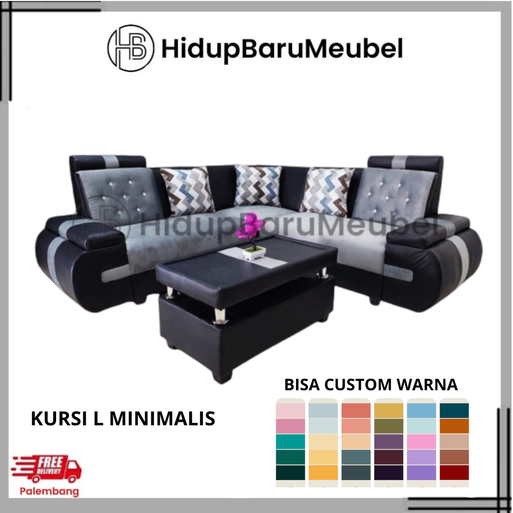 SOFA L MINIMALIS / SOFA MURAH Leter L kualitas super / Kursi ruang tamu sudut tengah mewah ekonomis 