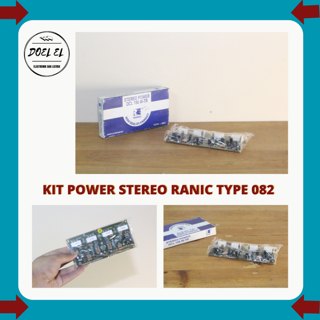 KIT POWER STEREO OCL 150 W-TR RANIC TYPE 082 | STEREO FINAL TOSHIBA