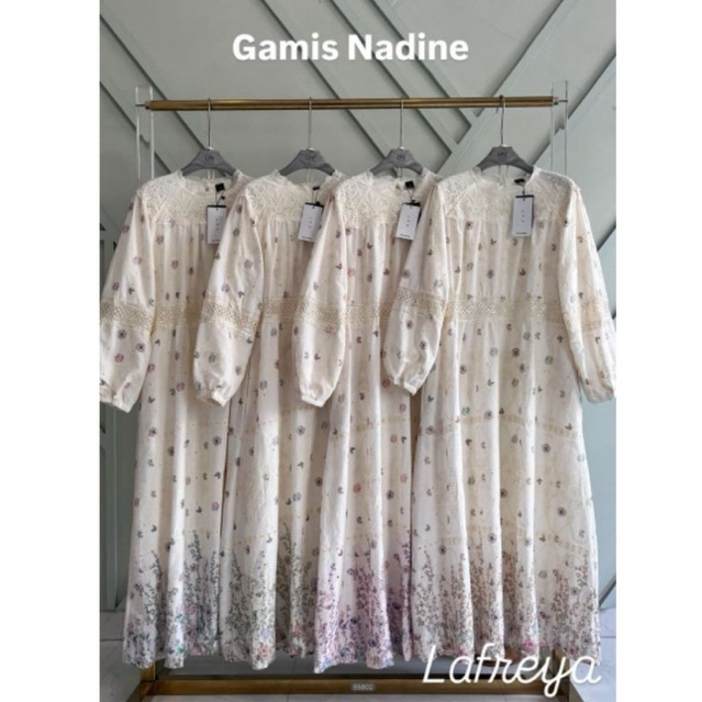 gamis nadine, dress lfy, gamis lafreya, dress import premium, gamis mewah, dress bangkok