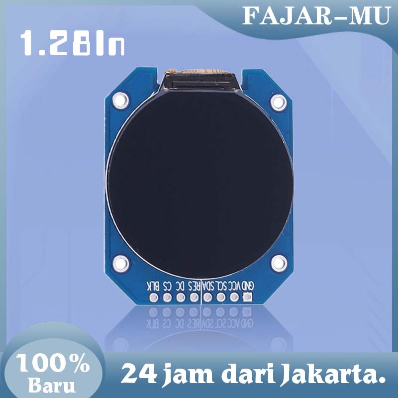 240*240 Gc9a01 Full Color Modul Tft Display / 1.28 Inch Layar Tft Bulat Lcd Display Module