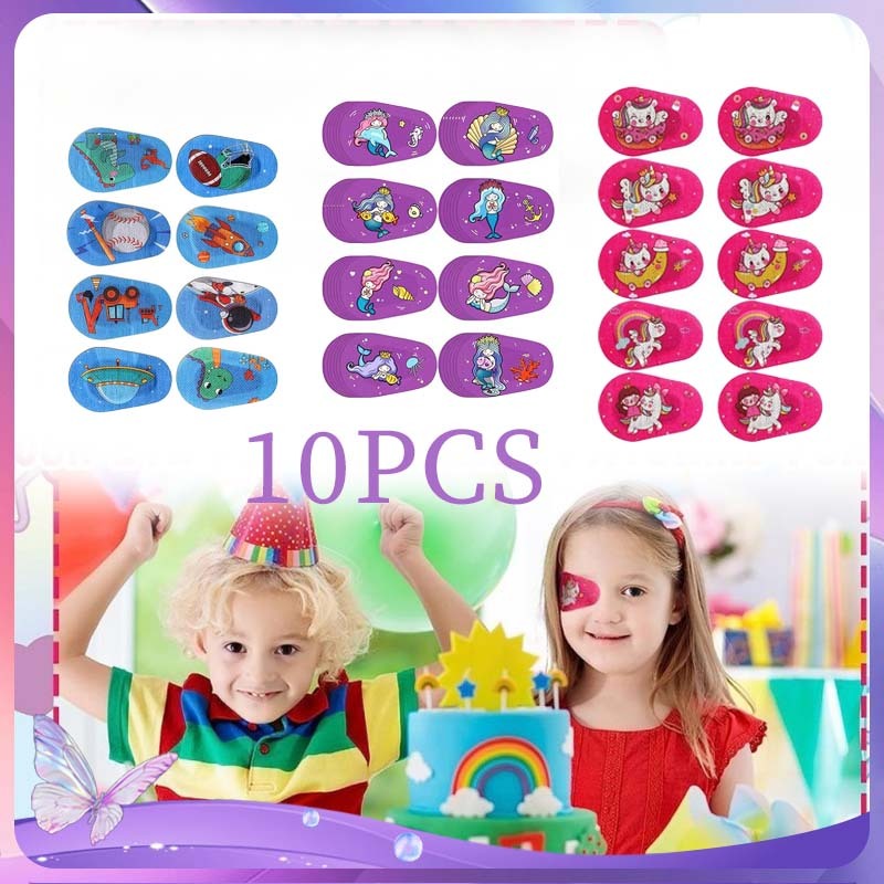 10pcs Mata Malas Anak Opticlude Orthoptic Penutup Mata Lazy Eyes Terapi Lazy Eye Patch Terapi Mata E