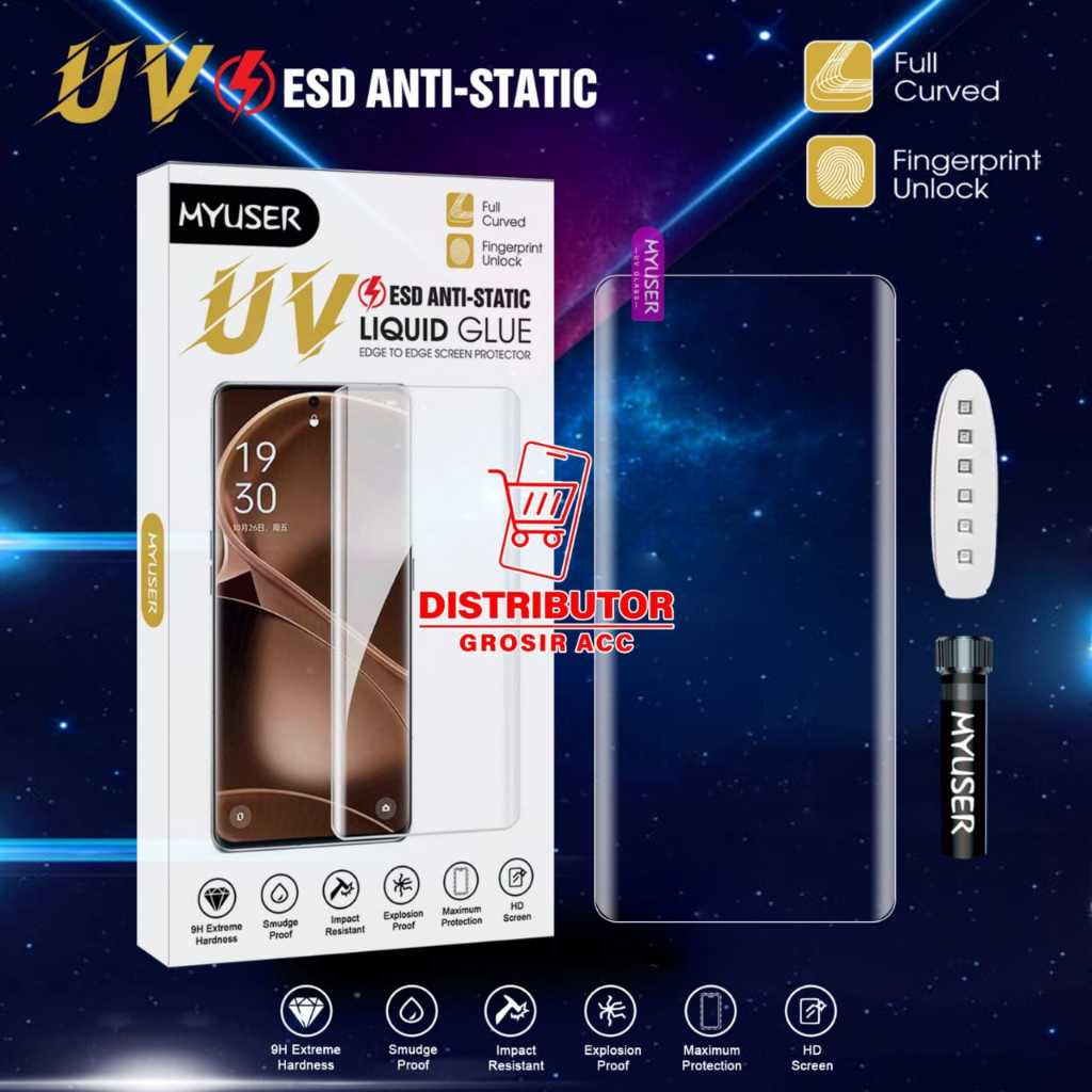 TEMPERED GLASS UV ESD ANTI STATIC INFINIX ZERO 30 4G INFINIX ZERO 30 5G INFINIX ZERO ULTRA UVC