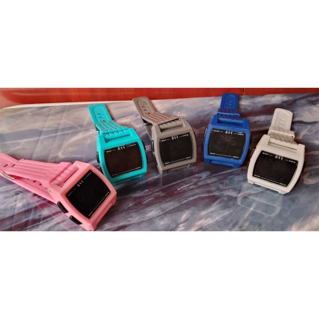JAM TANGAN 511 PRIA WANITA DIGITAL RUBBER  WATCH GROSIR ORIGINAL HIGH QUALITY