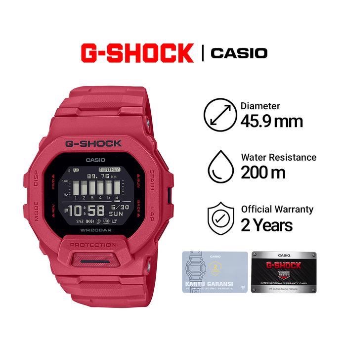 Jam Tangan Pria Casio G SHOCK GBD-200RD-4D Red