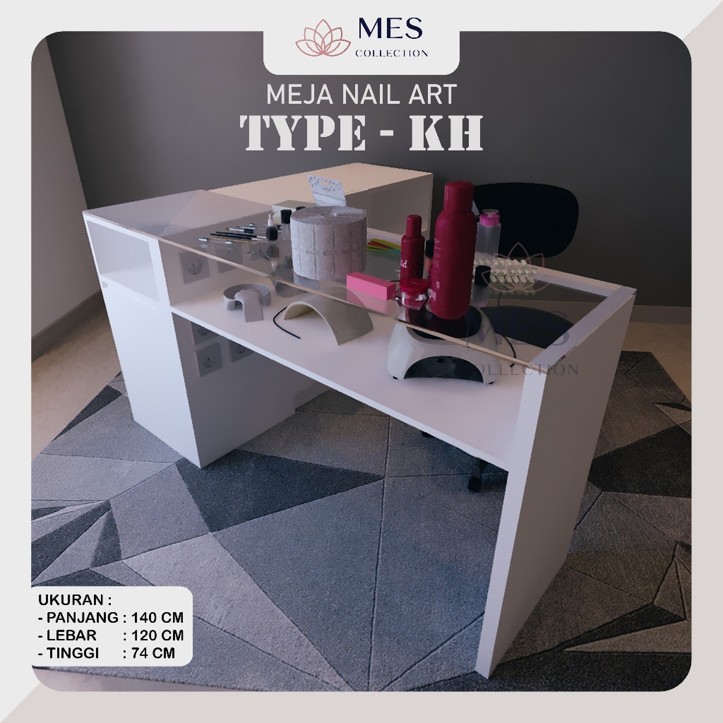 MES COLLECTION - Meja Nail Art SPECIAL TYPE-KH, Nail Art Desk, Meja Manicure, Meja Nail Art, Meja Ku