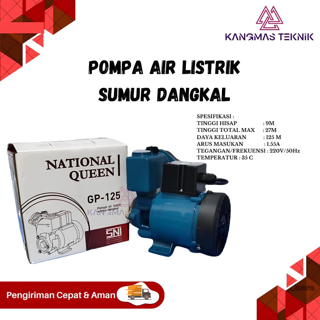 POMPA AIR SUMUR POMPA SANYO SANYO PUMP Pompa Air NATIONAL KING| NATIONAL QUEEN| GP-125 | Pompa Sumur