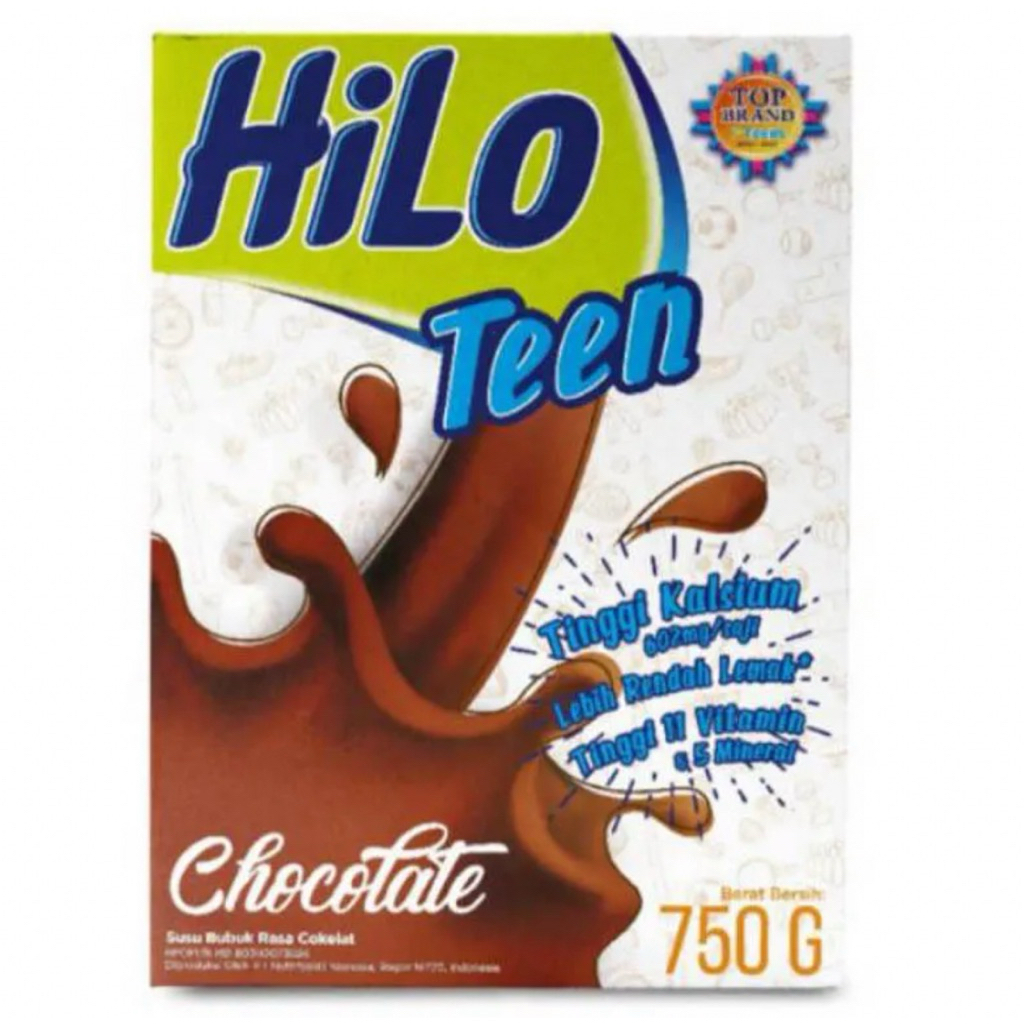 HILO TEEN CHOCOLATE VANILLA 750gr SUSU HILO TEEN