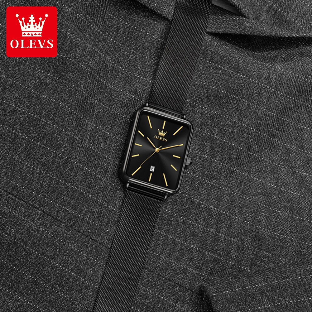hemat olves jam tangan pria anti air original unik terbaru 2026 bisnis stainless steel tipis fashion
