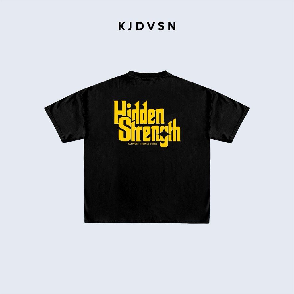 KJDVSN Hidden Strength Tee – Kaos Reguler Premium Sablon Timbul 3D