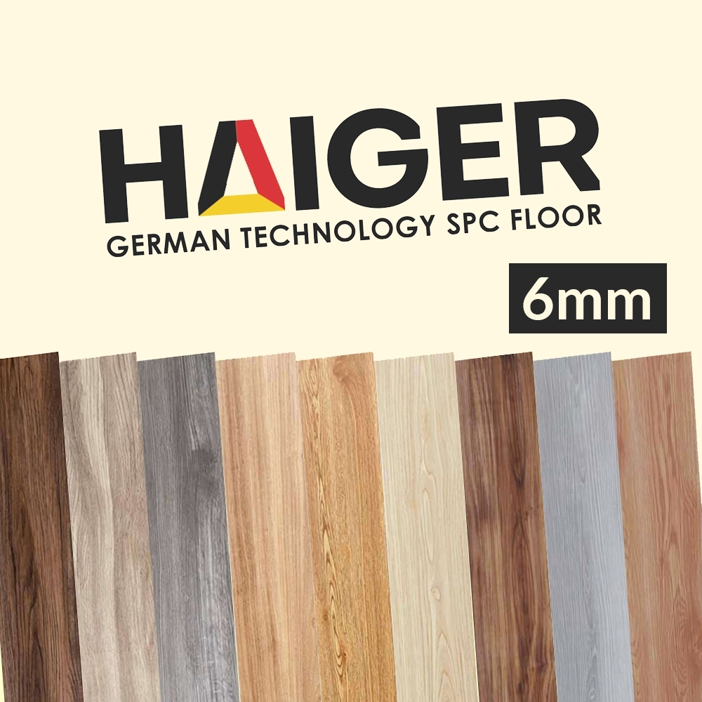 HAIGER - Lantai SPC HAIGER Infinite Tebal 6mm Klik Sistem Tanpa Lem