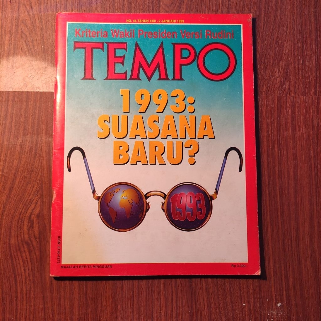 Majalah Tempo 2 Januari 1993 1993 : Suasana Baru  Kriteria Wakil Presiden  Versi Rudini