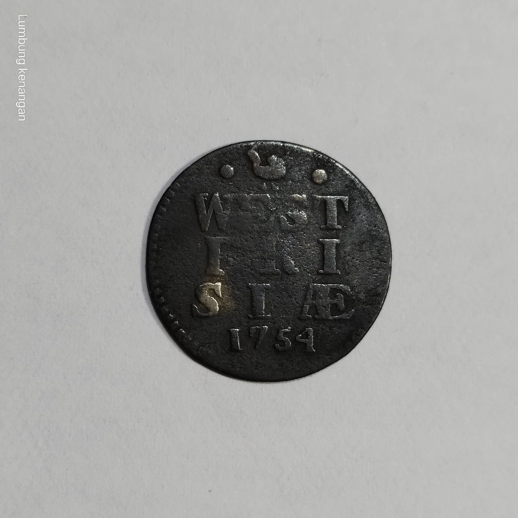 Koin Silver West Friesland 2 Stuiver 1754 koin perak