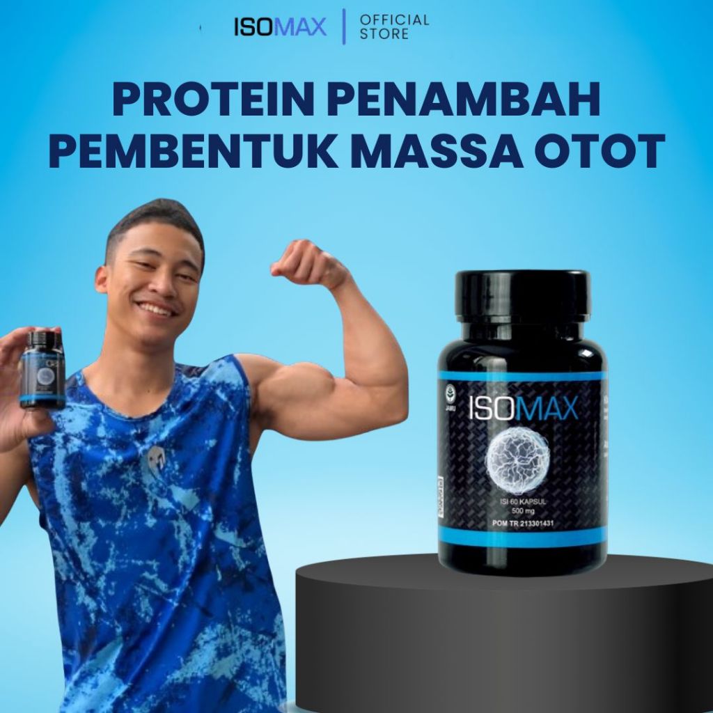 ISOMAX Protein Penambah Pembentuk Massa Otot Suplemen Gym Stamina Olahraga