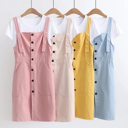 Overall Jesslynn Remaja Wanita Katun Twist Minimalis -01 OVERALL JESSLYN REMAJA WANITA
