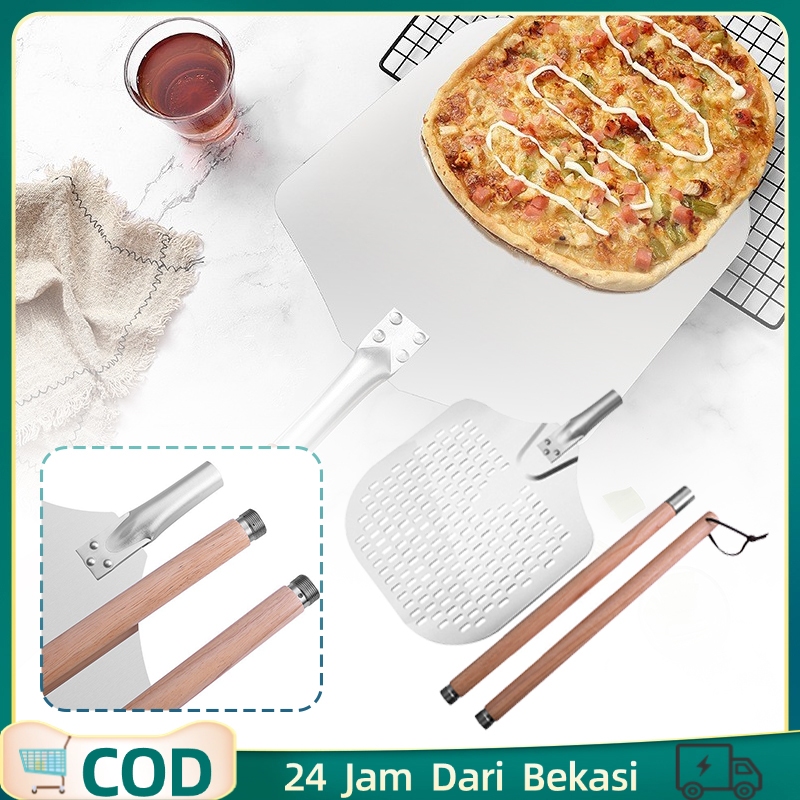 133cm Pizza Shovel Dapat Dilepas Skop Pizza Spatula Pizza Dengan Pegangan Panjang Pizza Shovel Spatu
