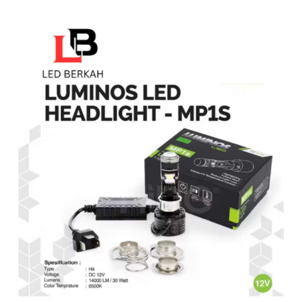 LAMPU LED UTAMA MOTOR MINI PROJECTOR MP1S 30WATT NINE LUMINOS SUPER