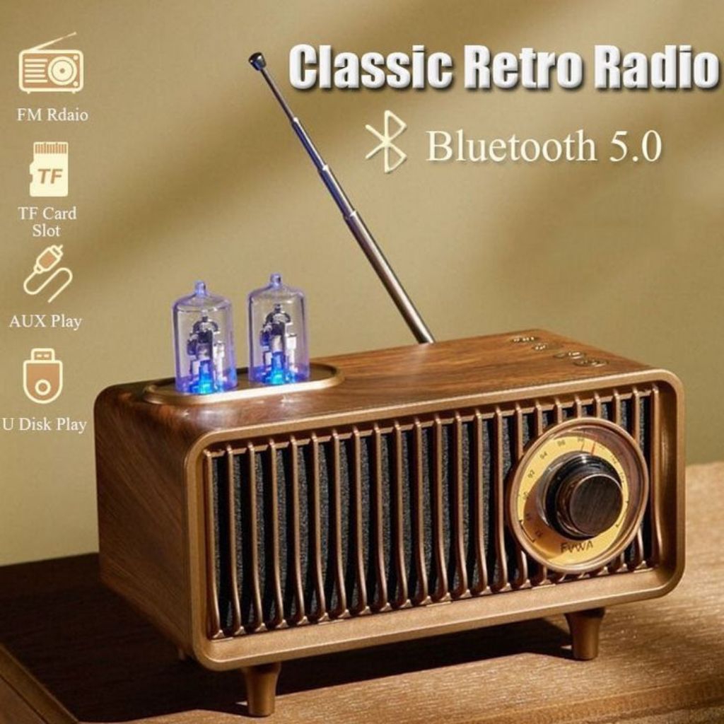 Speaker Radio Bluetooth Classic Retro Radio | Wireless Bluetooth Speaker