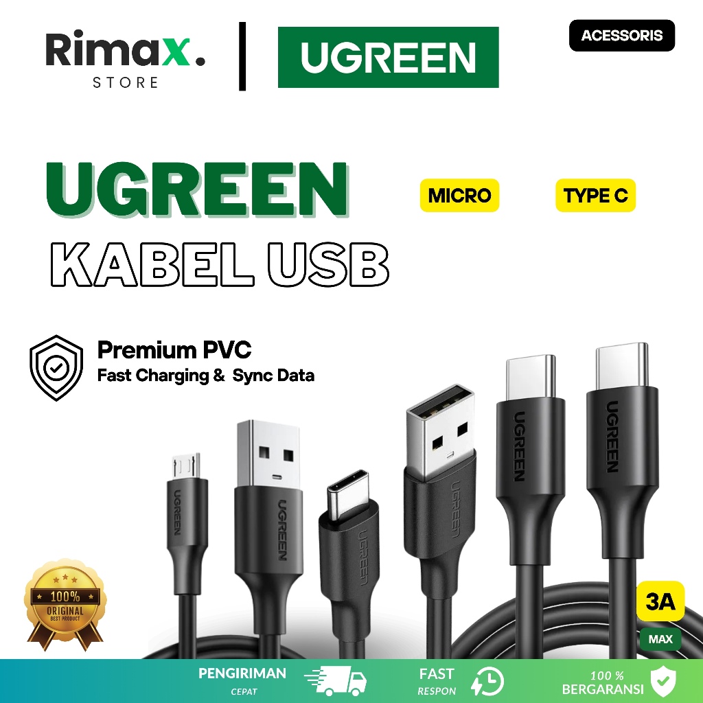 UGREEN KABEL DATA USB MICRO TYPE C KABEL C TO C