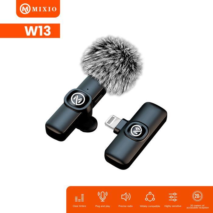 Mixio W13 Wireless Lavalier Mic 20m ENC Plug & Play