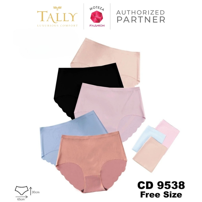 TALLY CD 9538 Celana Dalam Wanita Bahan Seamless fit to XXL Tanpa Jahitan Cd Basic JUMBO Super