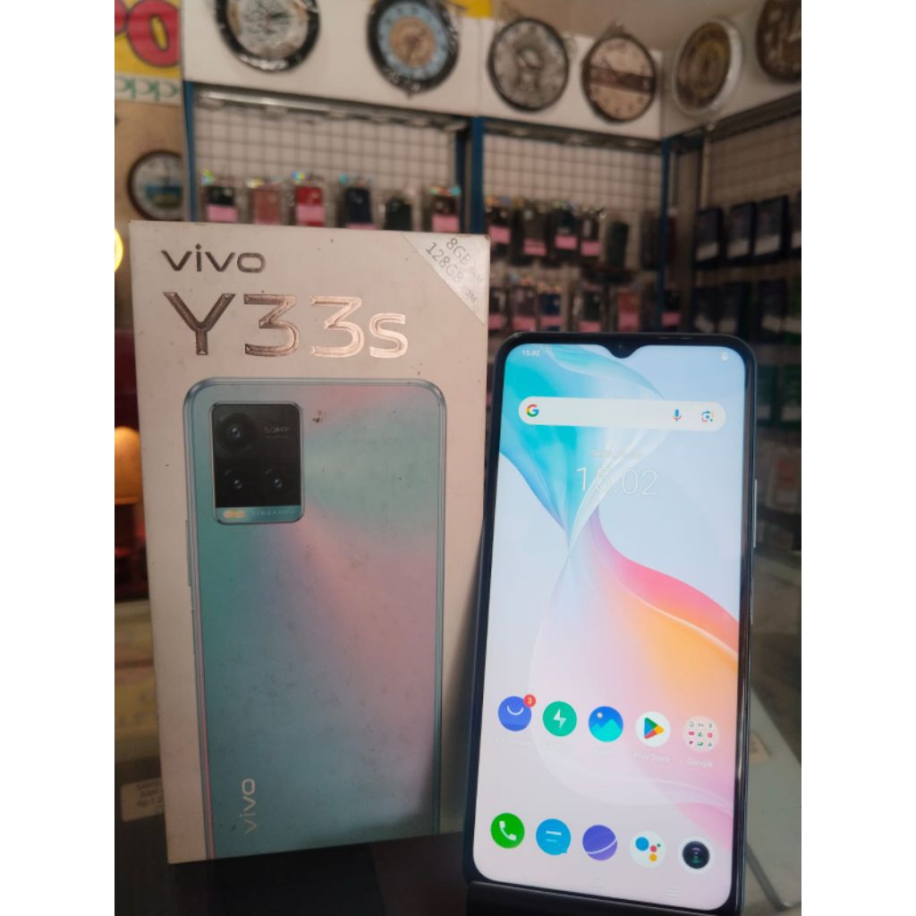 HP SECOND MURAH BERGARANSI VIVO Y33S RAM 8+4/128 KOTAK