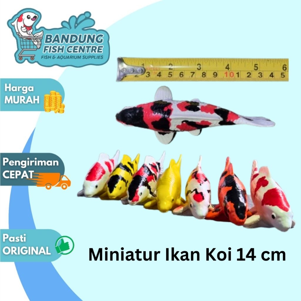 Miniatur Ikan Koi 15cm Hiasan 15 cm
