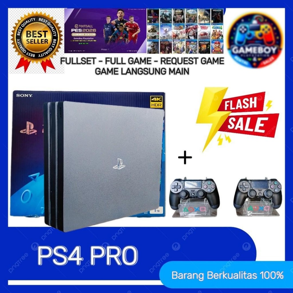 PS4 Pro HEN 9.00 / 11.00 / 12.02 (BDR & LUA) – Full Game – Full Set Lengkap
