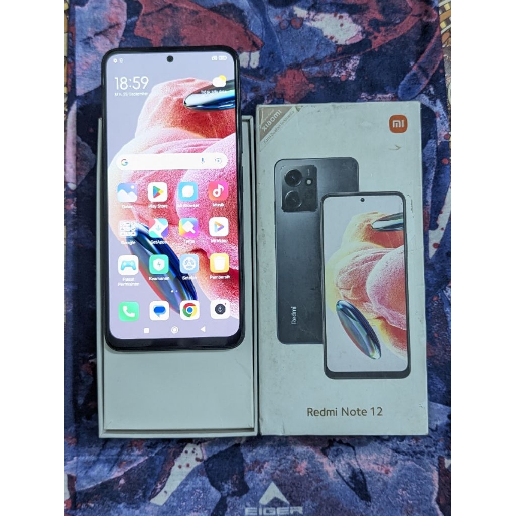 redmi note 12 Ram 8GB Internal 128GB HP Second Seken Bekas Fullset [murah] hp murah