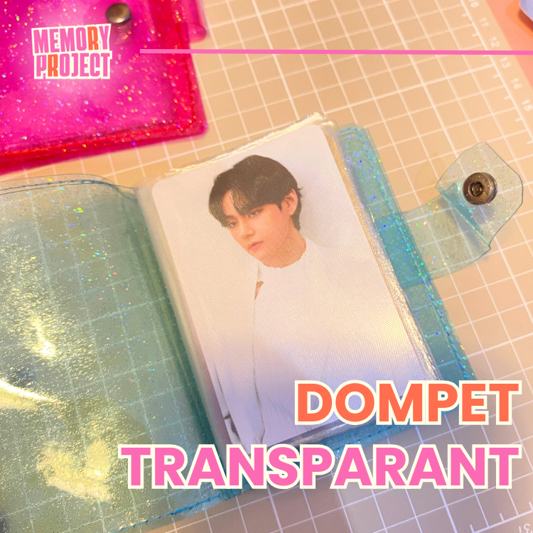 CARD HOLDER TRANSPARAN SERBAGUNA / DOMPET KARTU BENING AESTHETIC 10 SLOT / TEMPAT PHOTOCARD MINI PC 