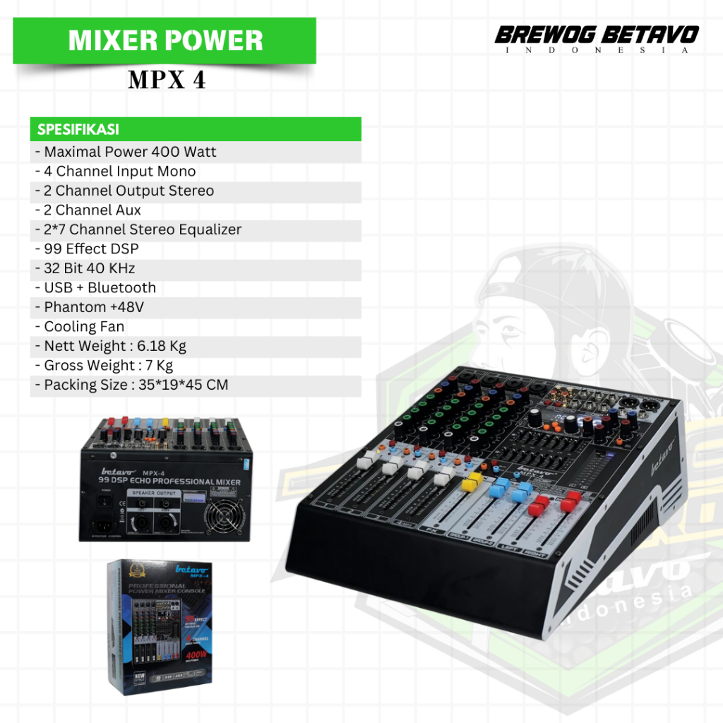 MIXER POWER BETAVO MPX 4