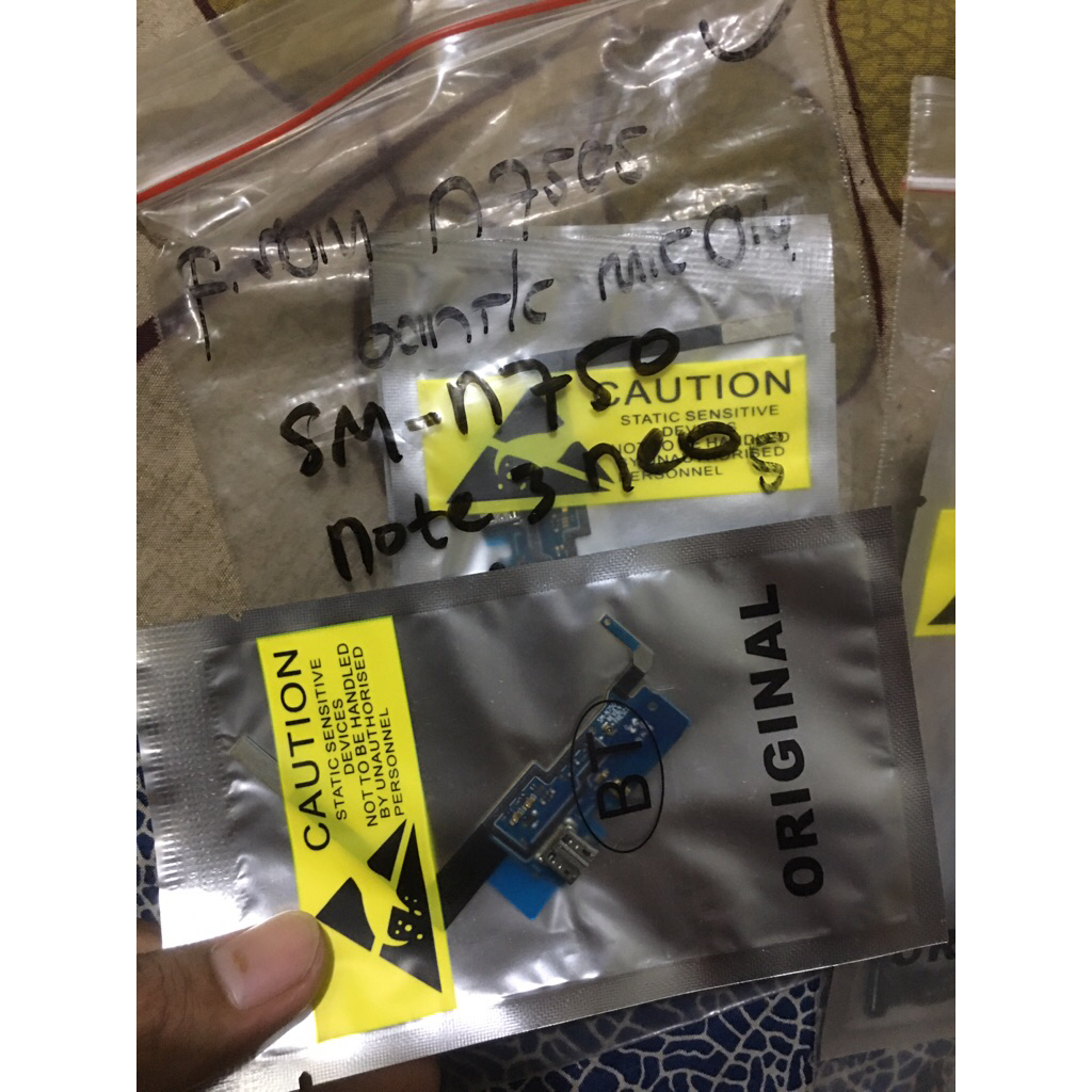 fleksibel konektor cas samsung Galaxy note 3 Sm-n750 n7505 main board charger papan charge kon con u
