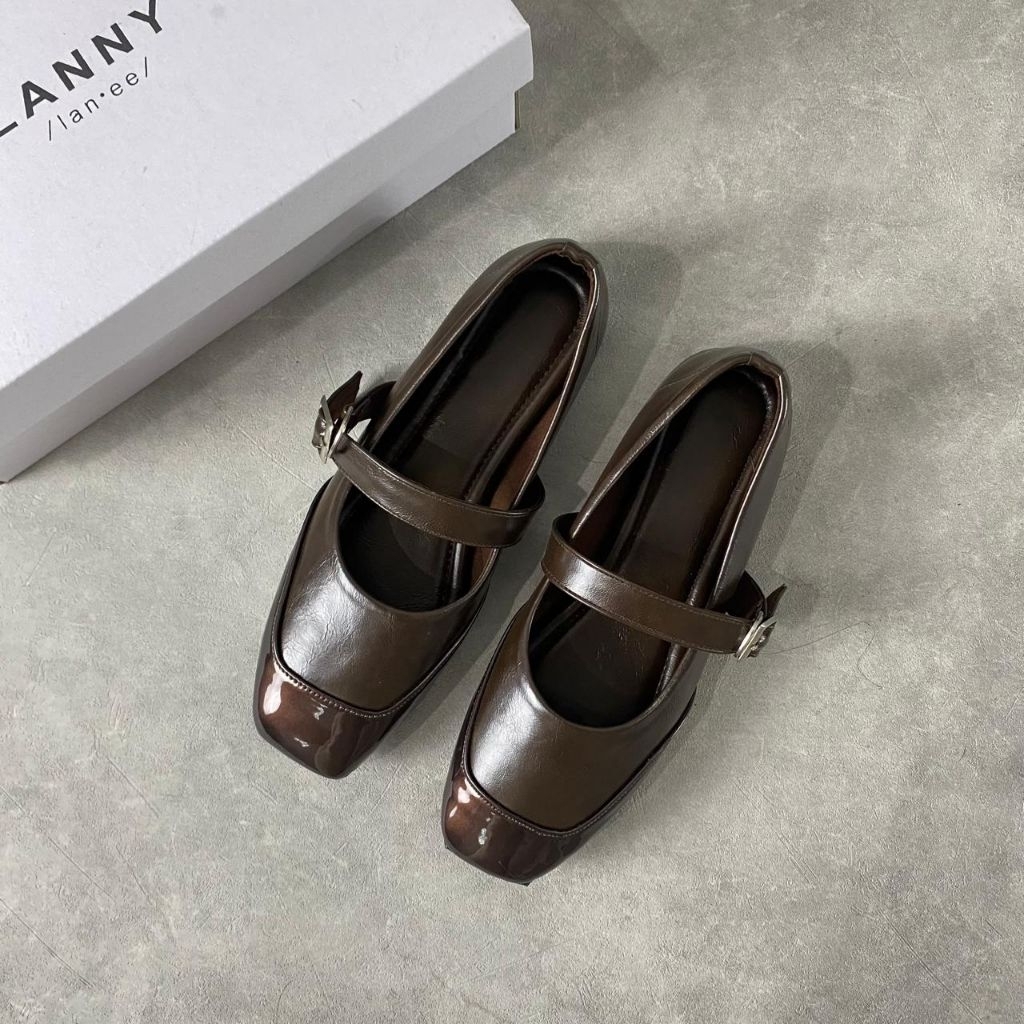 Lanny - Valerie Flatshoes Series Wanita (Coffe - Maroon)