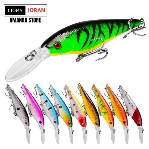 Lure Minnow Floating 11cm 10.5gr / Umpan Ikan Casting Deep Untuk Laut Sungai Muara