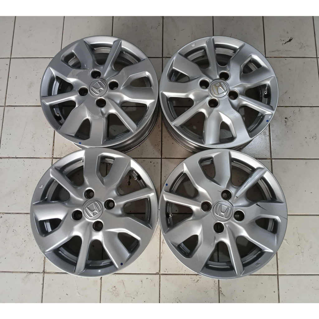 Velg OEM Honda Brio Ring 14 Lebar 5 Baut 4 Silver R14 Free Ongkir