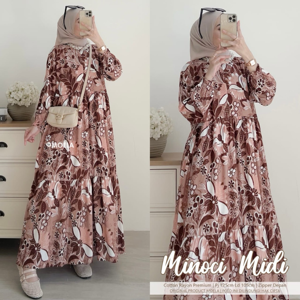 MOELA Midi Dress Wilni Paswa Minoci Lemia Linusa Ircisa Ifemi Cemina Aleya Saufa Saine Niori BY MOEL