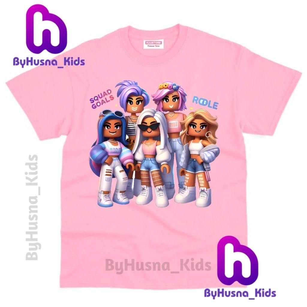 BAJU ANAK KAOS ANAK ROBLOX GIRLS GAMERS ANAK PEREMPUAN ANAK CEWE