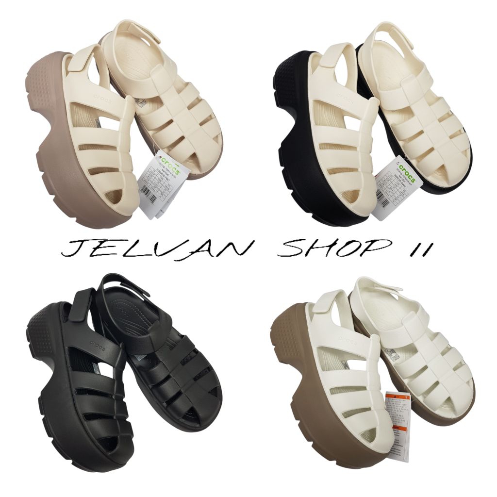 SANDAL CROCS STOMP FISHERMAN/SANDAL CROCS FISHERMAN/SANDAL CROCS WANITA/SANDAL CROCS/SANDAL WANITA